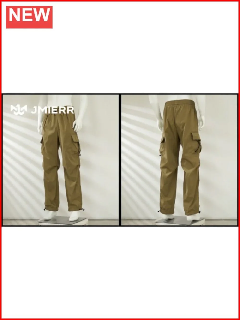 Men's Baggy Cargo Pants Parachute Joggers Streetwear Loose Fit